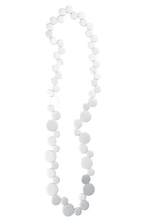 Collana lunga in legno Kiana - metallizzata